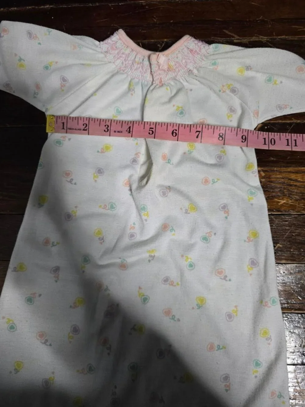 Vintage 80s 90s Carter's Sleep Sack Pastel Hearts